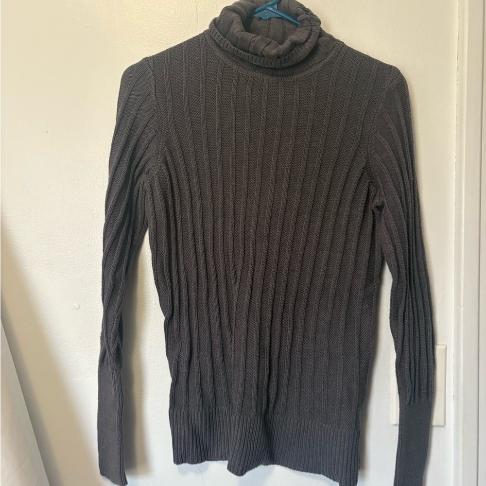 Simply Vera Vera Wang Dark Gray Turtleneck Sweater
